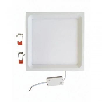 Luminária LED Plafon Quadrado 24W 22x22cm
